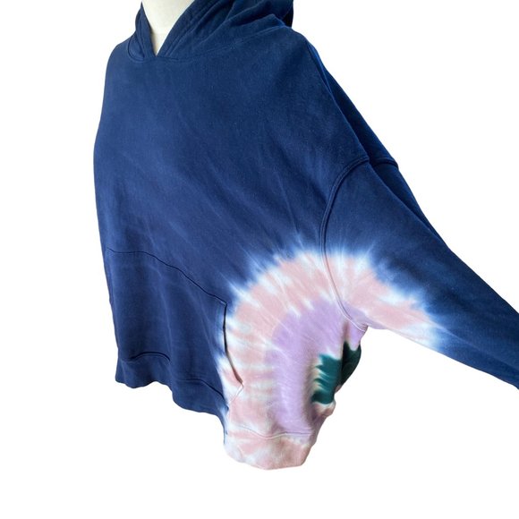 Wildfox Hadley Tie Dye Hoodie 90s Y2K Leisure Loungewear Cozy Sweatshirt-XXL - Picture 4 of 11